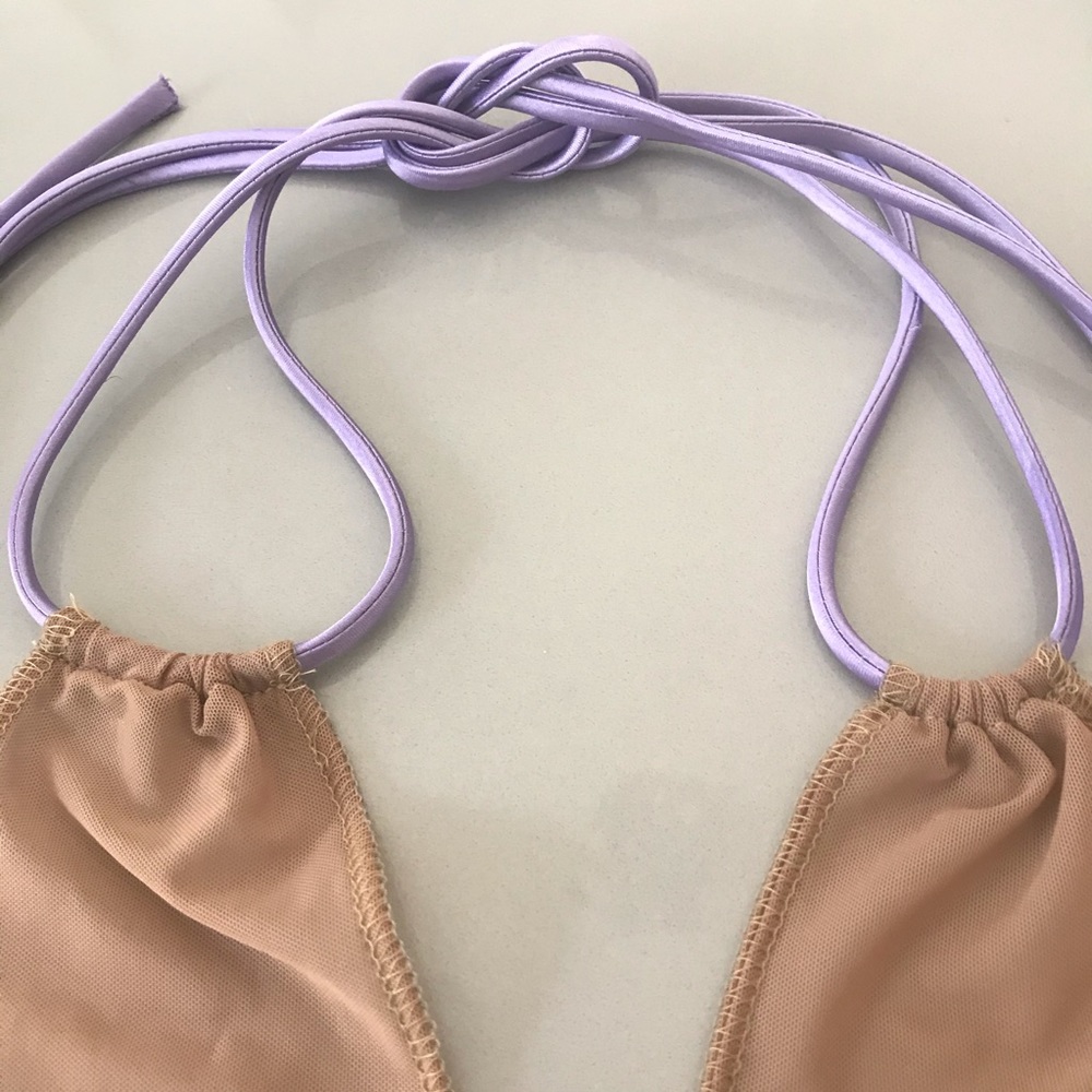 Sequin Clamshell Bikini Top - Picture 2 of 6